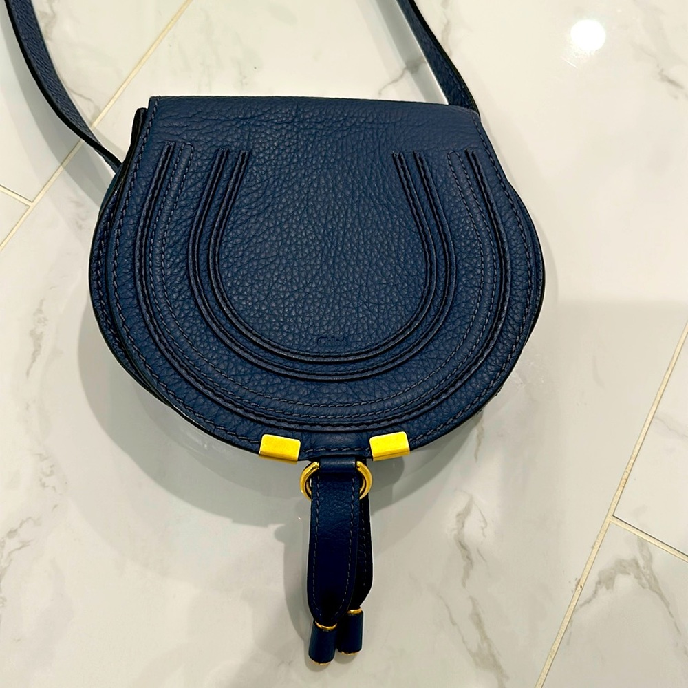 Chloe small Marcie crossbody navy